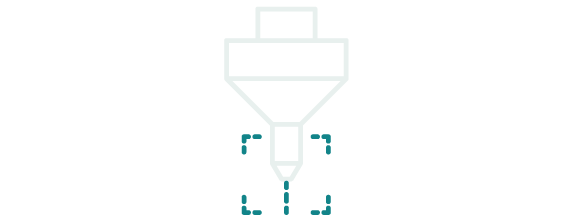 Symbol für den Wasserstrahlschneidkopf