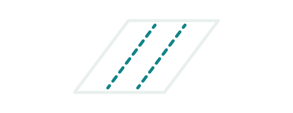 Schlitzsymbol auf dem angezeigten Papier