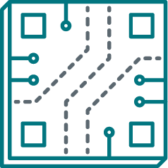 Symbol des Computerchips